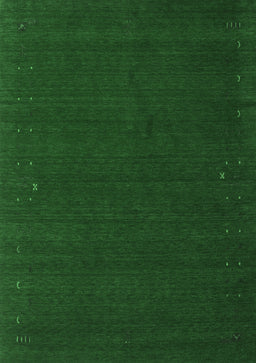 Abstract Emerald Green Contemporary Rug, con149emgrn