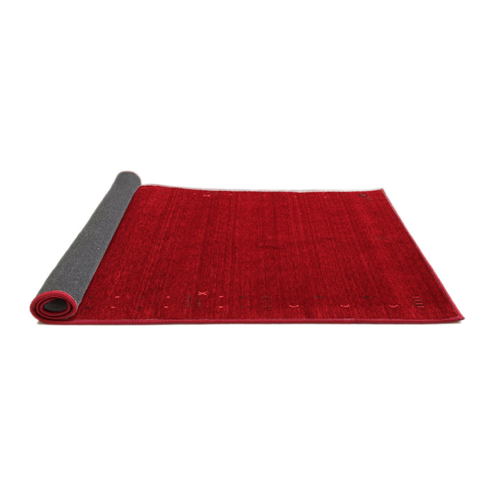 Abstract Red Contemporary Area Rugs