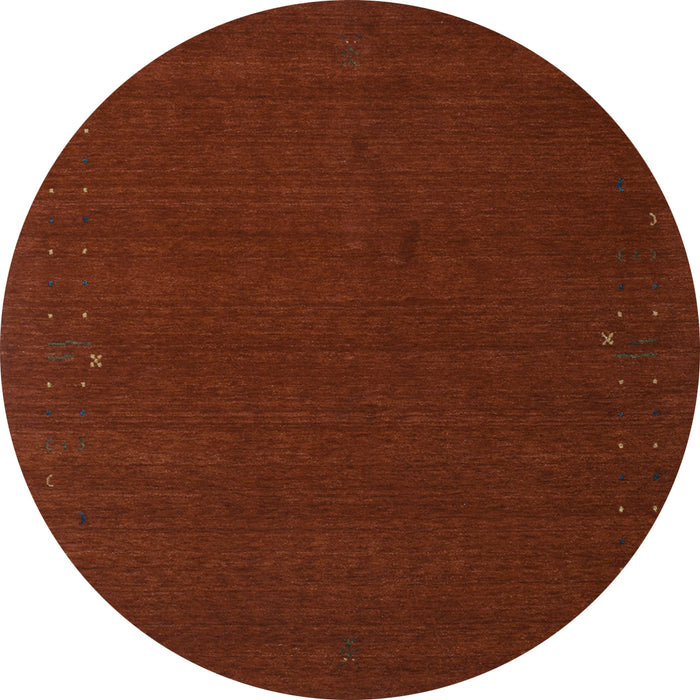 Round Abstract Light Blue Contemporary Rug, con149lblu