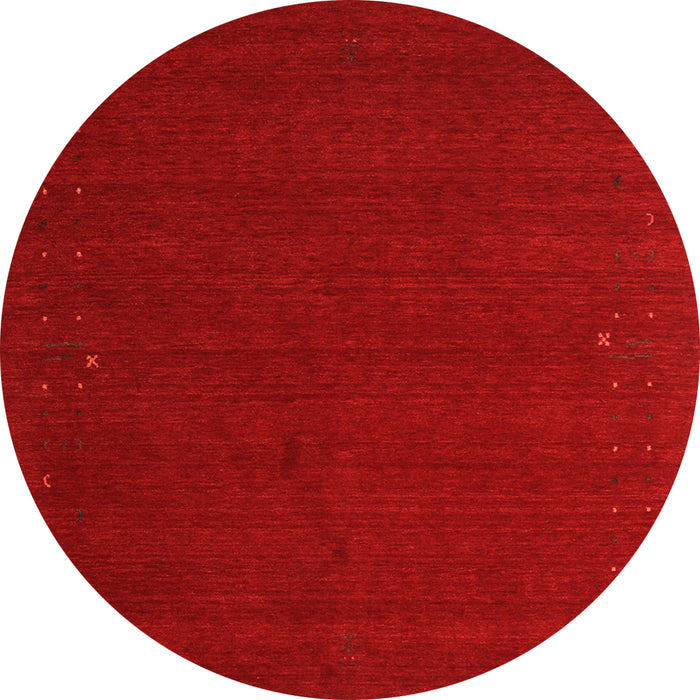 Square Abstract Orange Contemporary Rug, con149org