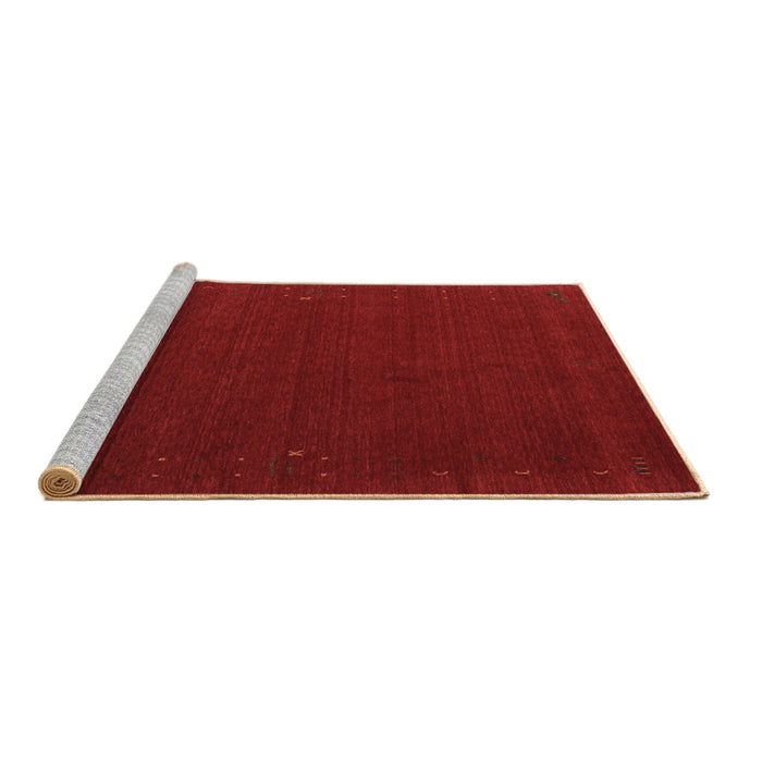 Sideview of Machine Washable Abstract Brown Contemporary Rug, wshcon149brn
