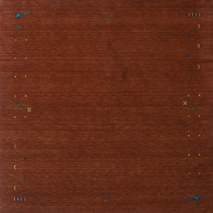 Square Abstract Light Blue Contemporary Rug, con149lblu