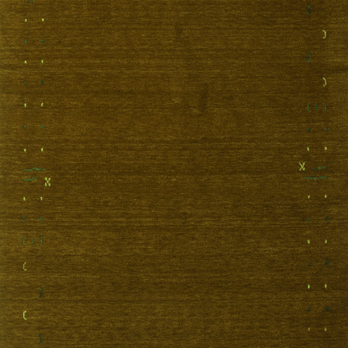 Serging Thickness of Machine Washable Abstract Green Contemporary Area Rugs, wshcon149grn