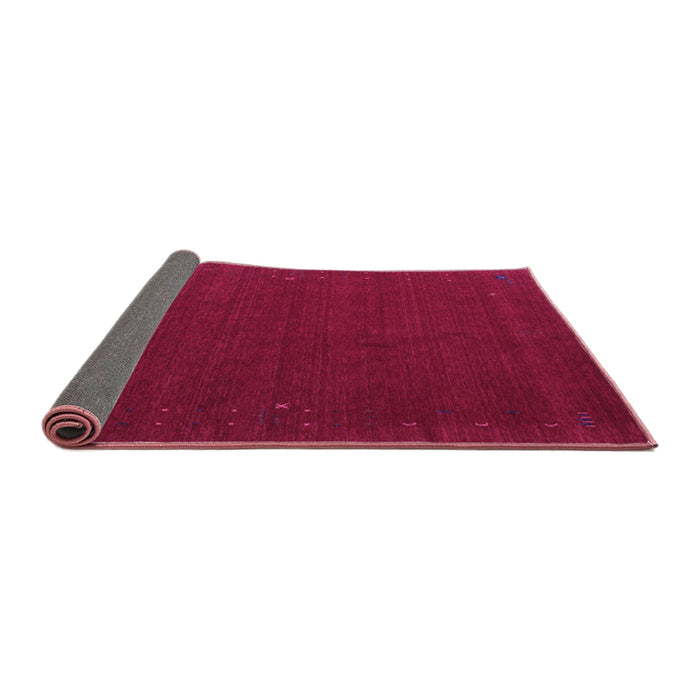 Sideview of Abstract Purple Contemporary Rug, con149pur