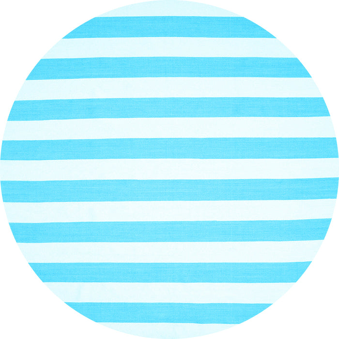 Round Machine Washable Abstract Light Blue Contemporary Rug, wshcon14lblu