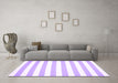 Machine Washable Abstract Purple Contemporary Area Rugs in a Living Room, wshcon14pur