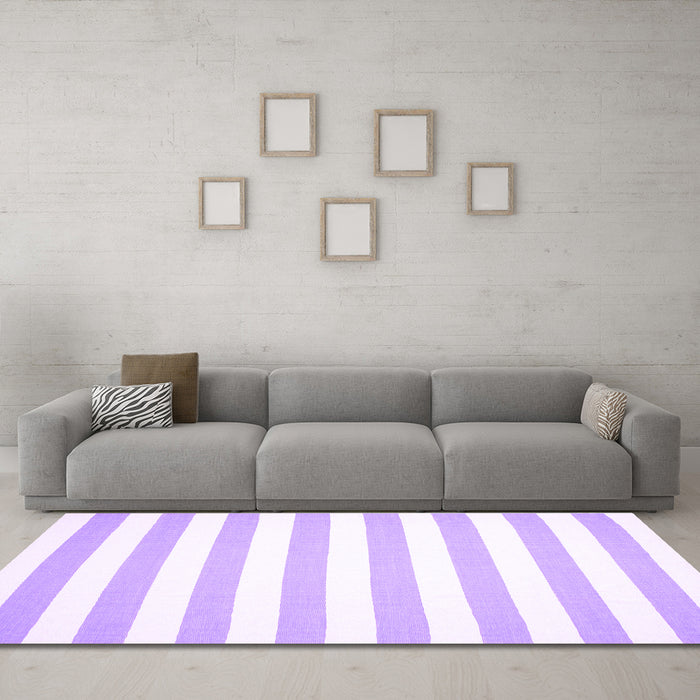 Machine Washable Abstract Purple Contemporary Area Rugs in a Living Room, wshcon14pur