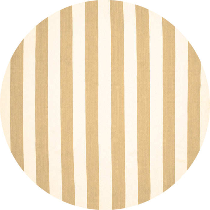 Round Machine Washable Abstract Brown Contemporary Rug, wshcon14brn