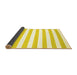 Sideview of Abstract Yellow Contemporary Rug, con14yw