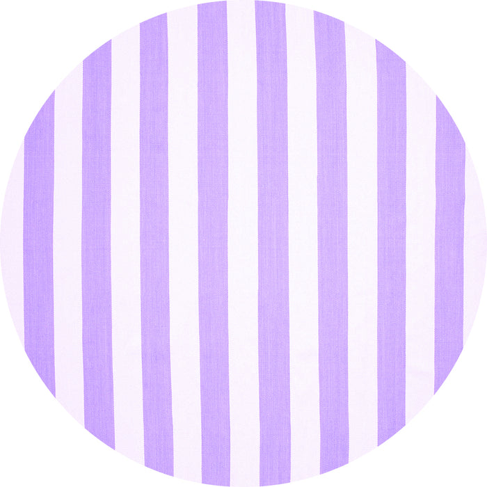 Round Abstract Purple Contemporary Rug, con14pur