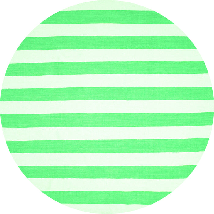 Square Abstract Green Contemporary Rug, con14grn