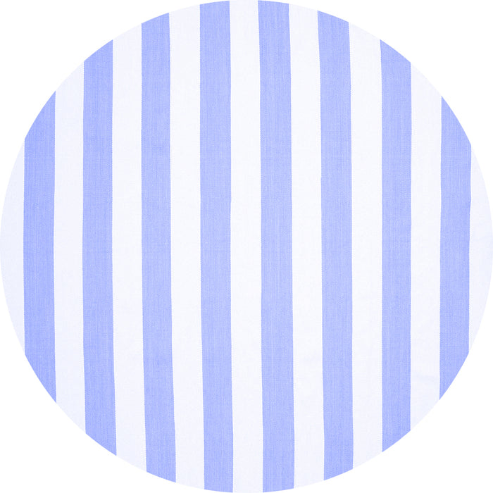 Round Abstract Blue Contemporary Rug, con14blu