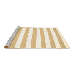 Sideview of Machine Washable Abstract Brown Contemporary Rug, wshcon14brn