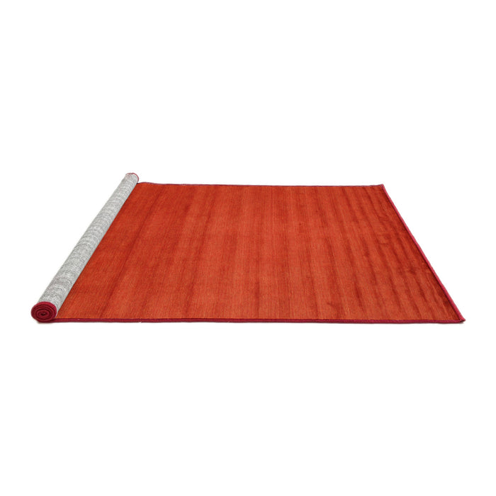 Serging Thickness of Machine Washable Contemporary Neon Red Rug, wshcon15