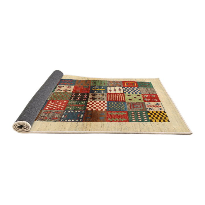 Thickness of Contemporary Sienna Brown Modern Rug, con1500