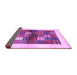 Sideview of Abstract Purple Contemporary Rug, con1500pur