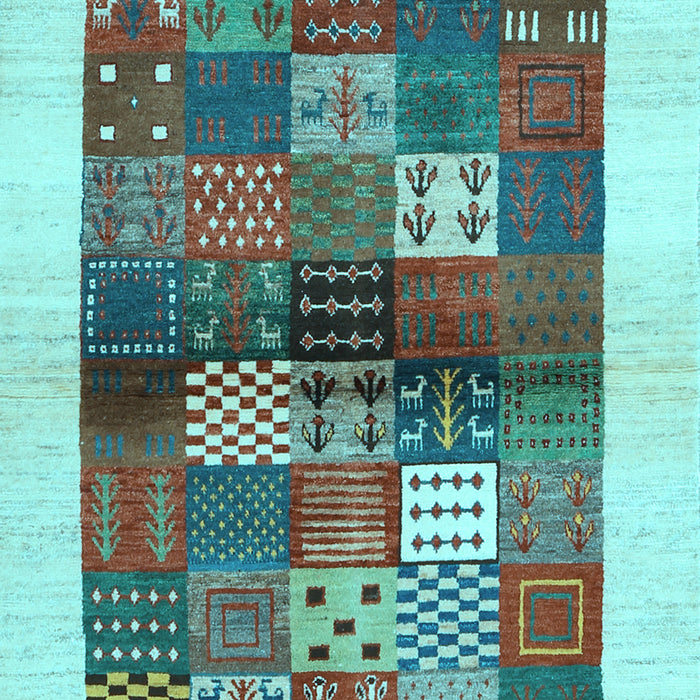 Machine Washable Abstract Light Blue Contemporary Rug, wshcon1500lblu