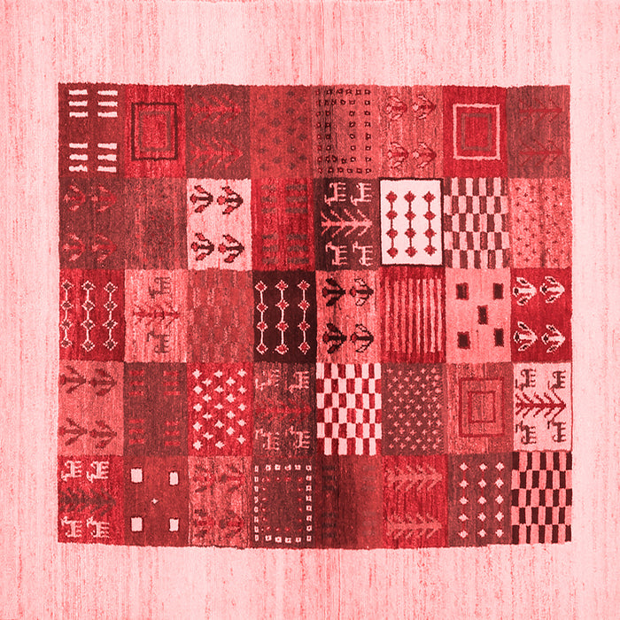 Machine Washable Abstract Red Contemporary Rug, wshcon1500red