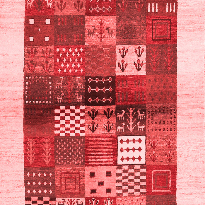 Abstract Red Contemporary Area Rugs