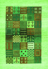 Abstract Green Contemporary Rug, con1500grn