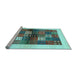 Sideview of Machine Washable Abstract Light Blue Contemporary Rug, wshcon1500lblu