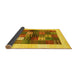 Sideview of Abstract Yellow Contemporary Rug, con1500yw