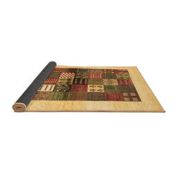 Sideview of Abstract Brown Contemporary Rug, con1500brn
