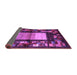 Sideview of Abstract Purple Contemporary Rug, con1501pur