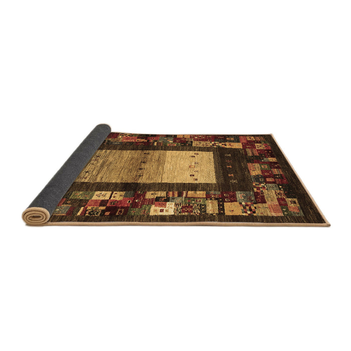 Sideview of Abstract Brown Contemporary Rug, con1501brn
