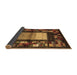 Sideview of Abstract Brown Contemporary Rug, con1501brn