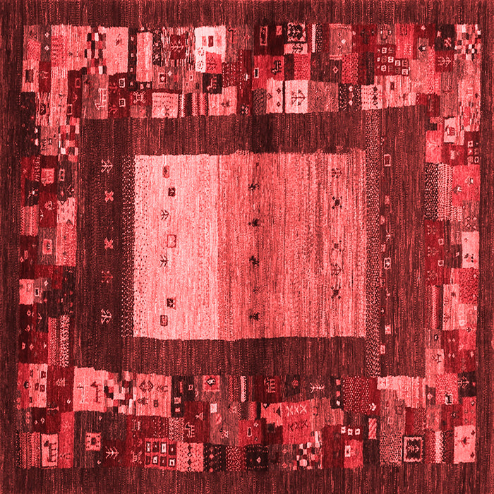 Abstract Red Contemporary Rug, con1501red