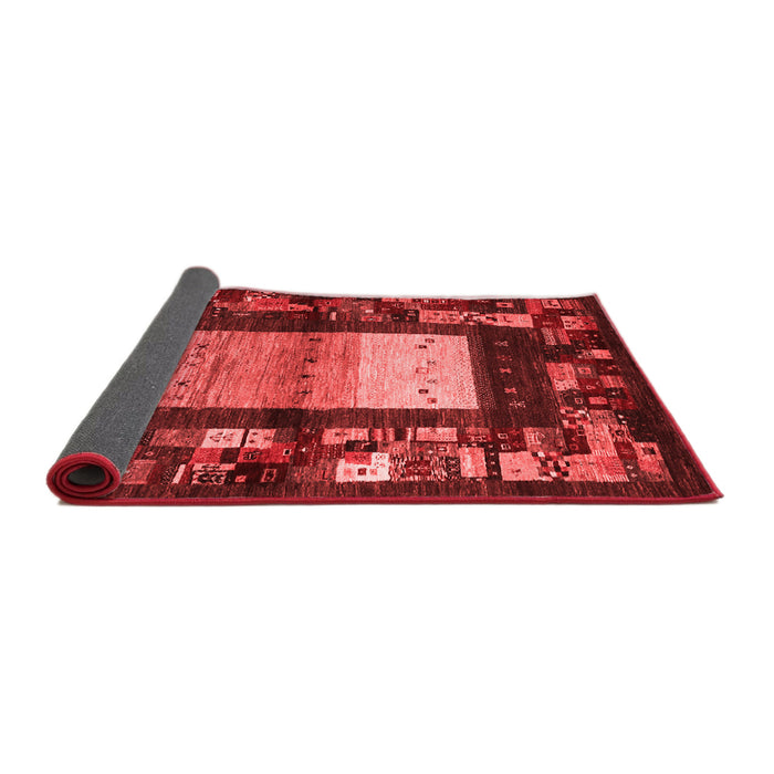 Abstract Red Contemporary Area Rugs