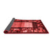 Abstract Red Contemporary Area Rugs