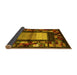 Sideview of Abstract Yellow Contemporary Rug, con1501yw