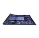 Sideview of Abstract Blue Contemporary Rug, con1501blu