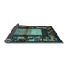 Sideview of Abstract Light Blue Contemporary Rug, con1501lblu