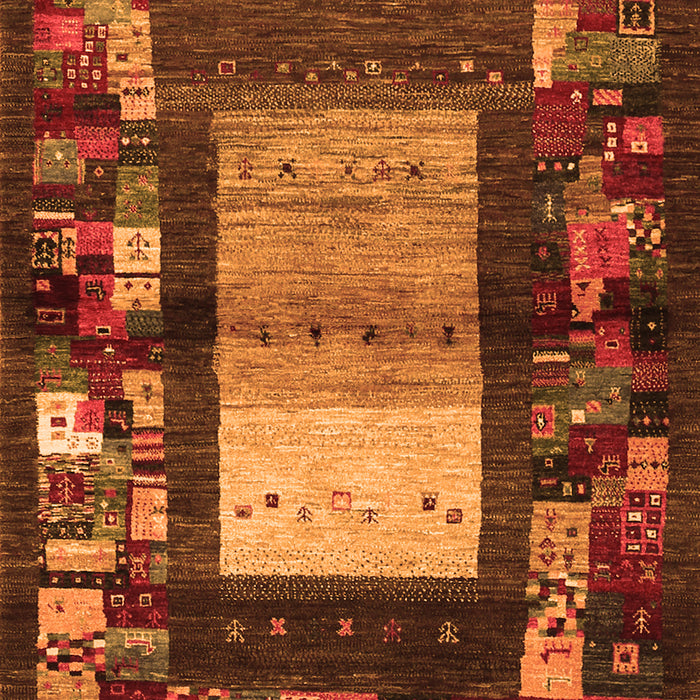 Serging Thickness of Machine Washable Abstract Orange Contemporary Area Rugs, wshcon1501org