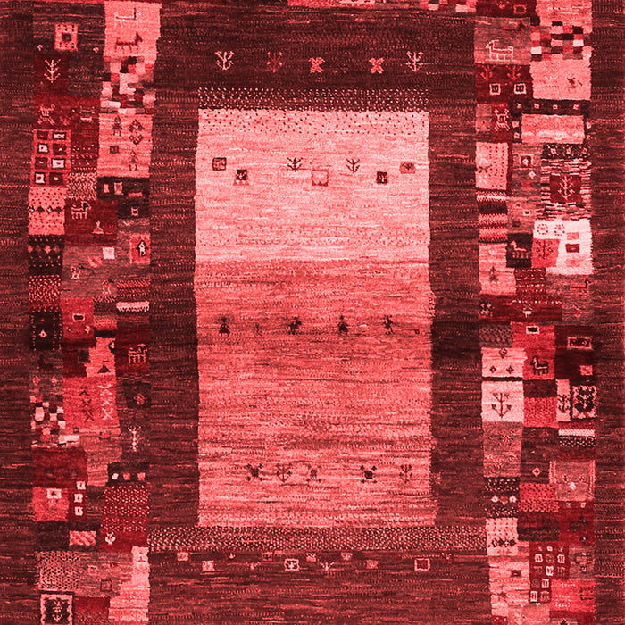 Abstract Red Contemporary Area Rugs