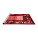 Contemporary Red Washable Rugs