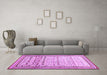 Machine Washable Abstract Purple Contemporary Area Rugs in a Living Room, wshcon1502pur