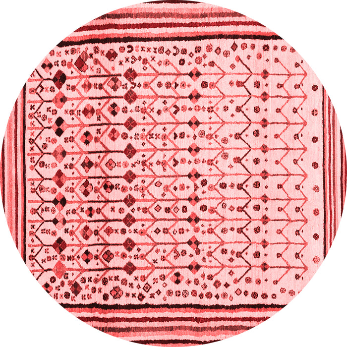 Machine Washable Abstract Red Contemporary Rug, wshcon1502red