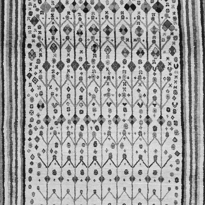 Abstract Gray Contemporary Rug, con1502gry