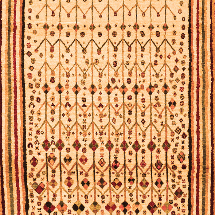Serging Thickness of Machine Washable Abstract Orange Contemporary Area Rugs, wshcon1502org