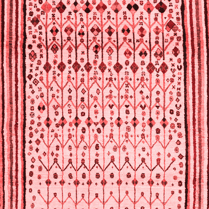 Abstract Red Contemporary Area Rugs