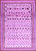 Machine Washable Abstract Purple Contemporary Area Rugs, wshcon1502pur