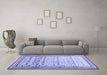 Machine Washable Abstract Blue Contemporary Rug in a Living Room, wshcon1502blu