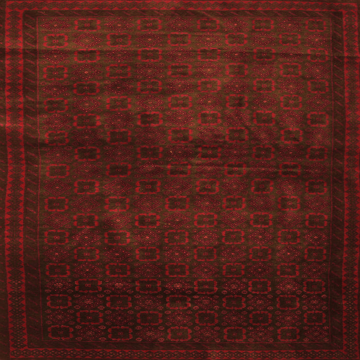 Serging Thickness of Abstract Orange Contemporary Rug, con1503org