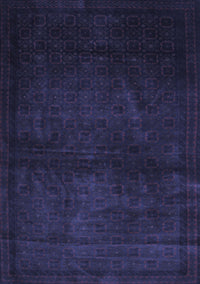 Abstract Blue Contemporary Rug, con1503blu