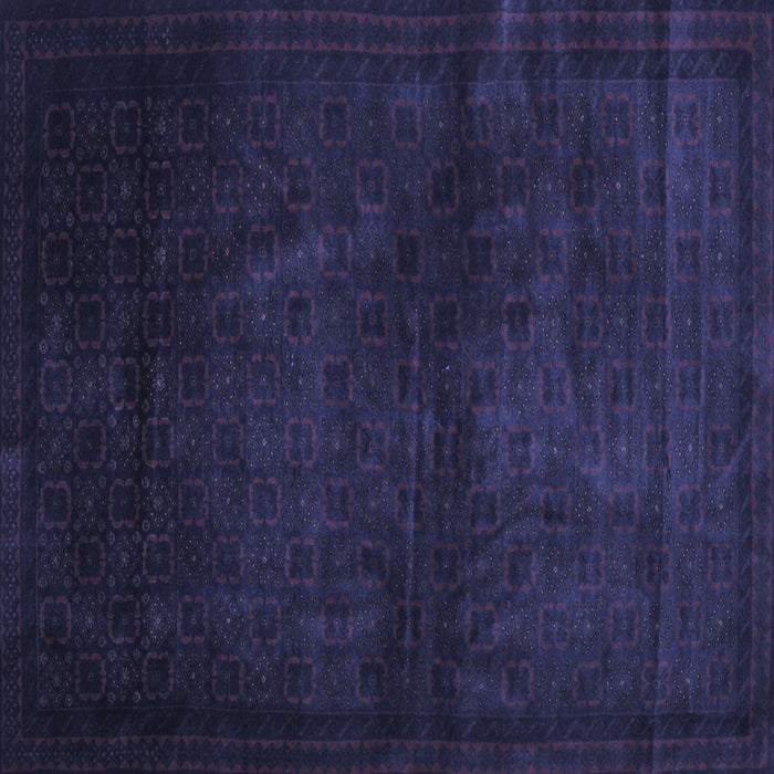 Square Abstract Blue Contemporary Rug, con1503blu