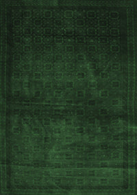 Abstract Emerald Green Contemporary Rug, con1503emgrn